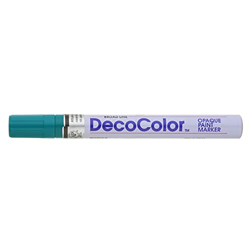 Uchida 300-C-73 Marvy Deco Color Broad Point Paint Marker, Teal - Image 4