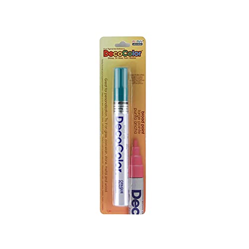 Uchida 300-C-73 Marvy Deco Color Broad Point Paint Marker, Teal - Image 1