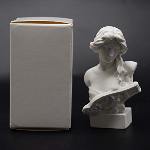 picaru Resin Bust Statue 2.95 Inch Plaster Figurines Mini Home Decoration Sculpture White for Art Hobbyist-Artemis, Home Decoration - Image 2