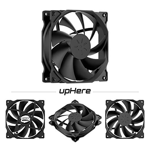 uphere 3-Pack Long Life Computer Case Fan 120mm Cooling Case Fan for Computer Cases Cooling,12BK3-3 - Image 2