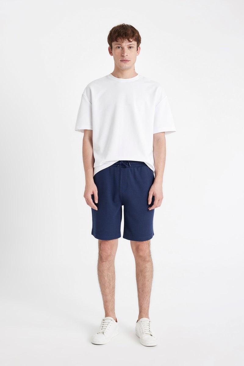 DeFacto Blue Man Slim Fit Shorts Casual - Image 1