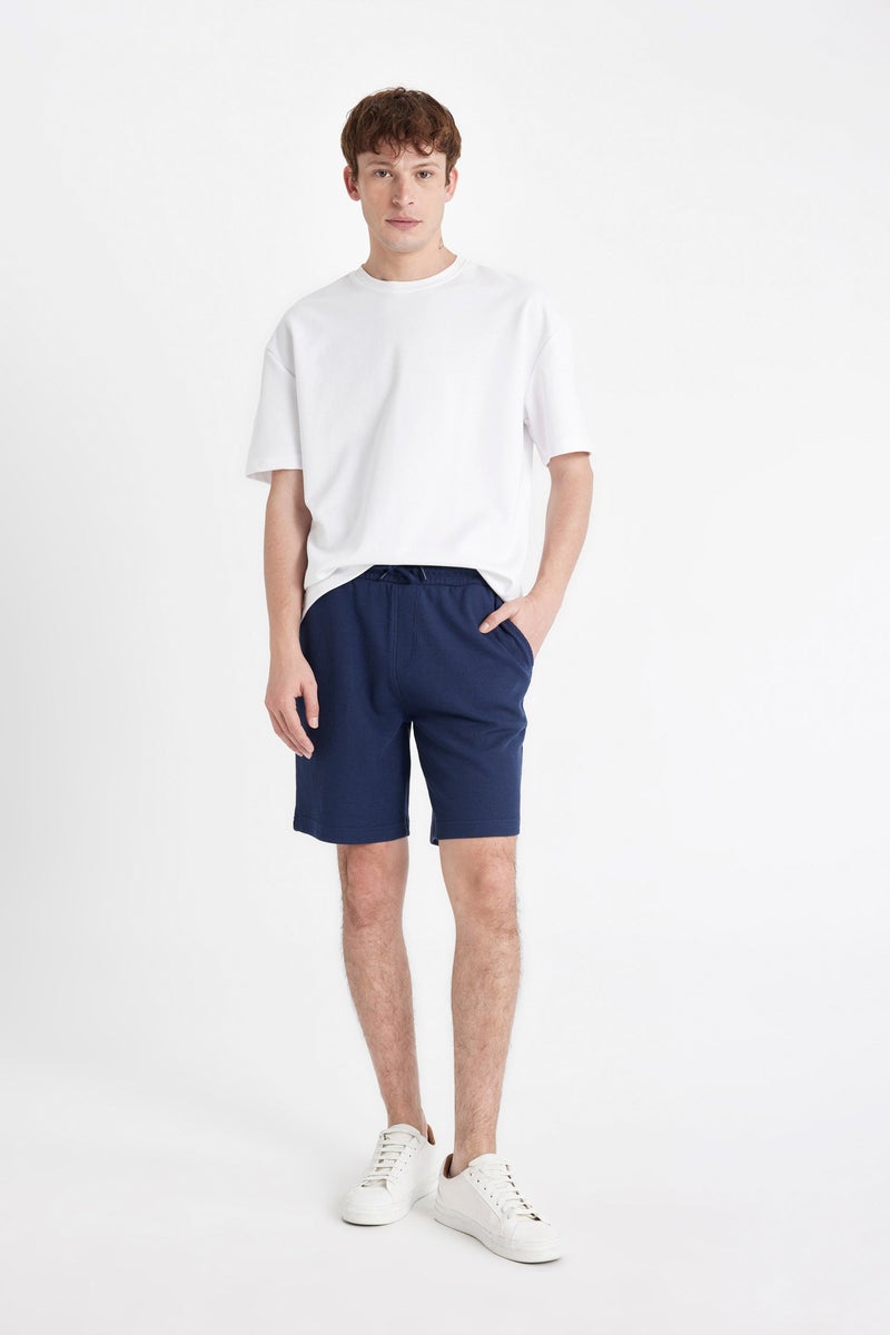 DeFacto Blue Man Slim Fit Shorts Casual - Image 2