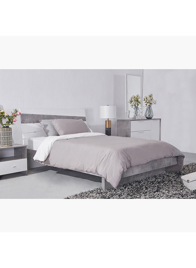 Home Box Patara Ancona Queen Bed With Floating Footboard 103x148x217 cm, Mattress Size - 140x200cm - Image 2