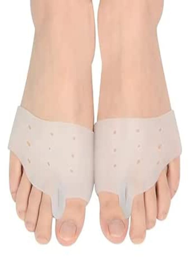 Pair of toe supports to combat swelling and metatarsal pain