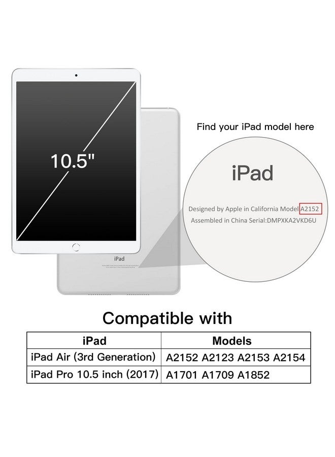 JETech Case for iPad Pro 10.5-Inch and iPad Air 3 (10.5-Inch 2019, 3rd Generation), Smart Cover Auto Wake/Sleep Cover (Black) - Image 1