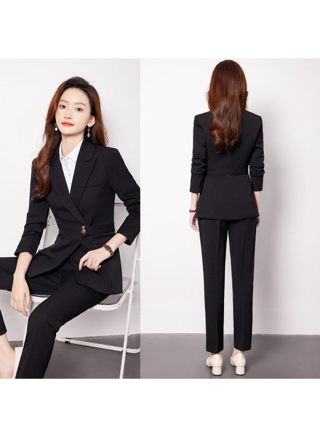 ROMON Women'S Professional Suit Business Casual Fashionable Two-Piece Suit Set For Women - Image 5