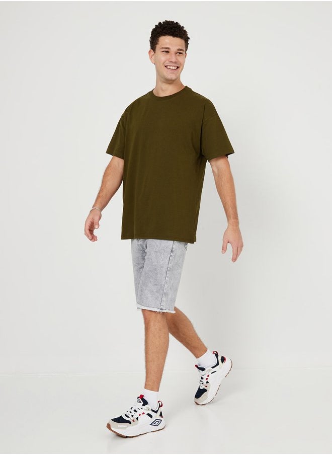 Solid Oversized Pure Cotton T-Shirt - pzsku/Z929A035F44DAE0E004BCZ/45/_/1729103181/f26b6d4c-c796-4c96-bf21-4a92f23a4c20