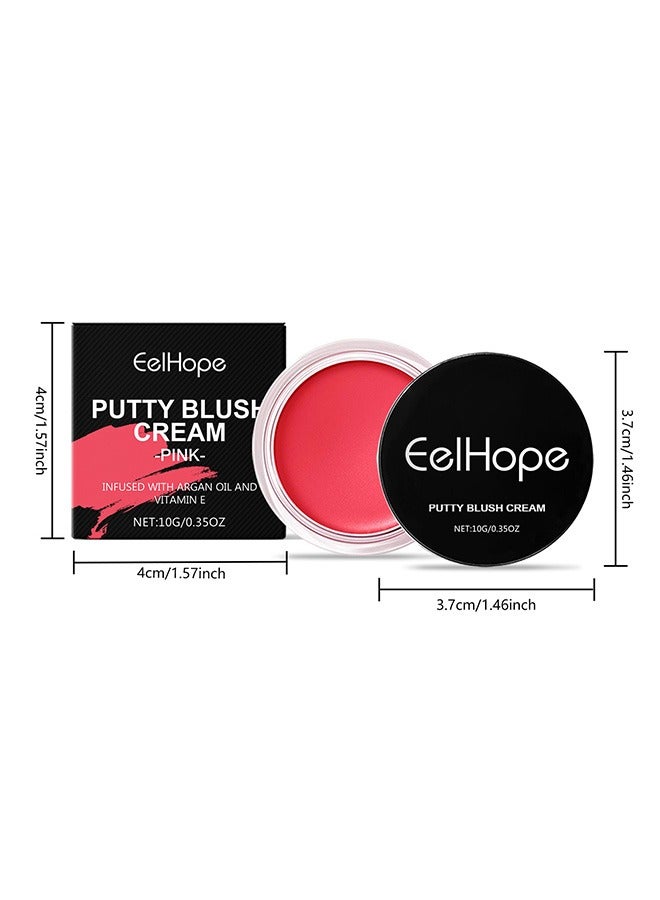 Eelhope Blush Mud, Long-Lasting Creamy Blush for Cheeks Lips, Buildable Natural Flush - Image 2