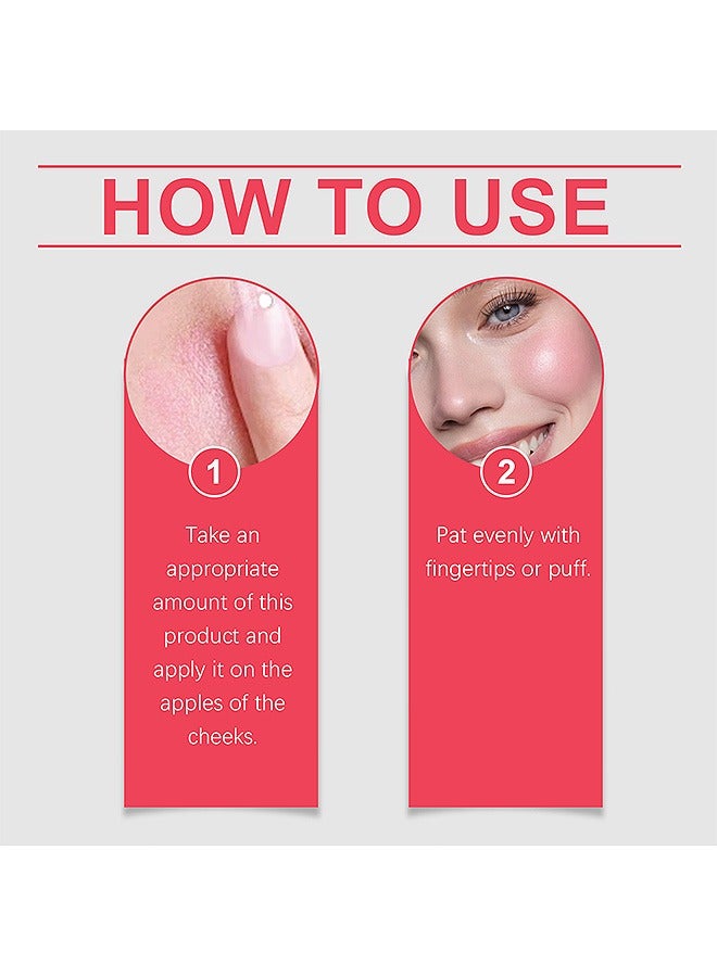 Eelhope Blush Mud, Long-Lasting Creamy Blush for Cheeks Lips, Buildable Natural Flush - Image 5