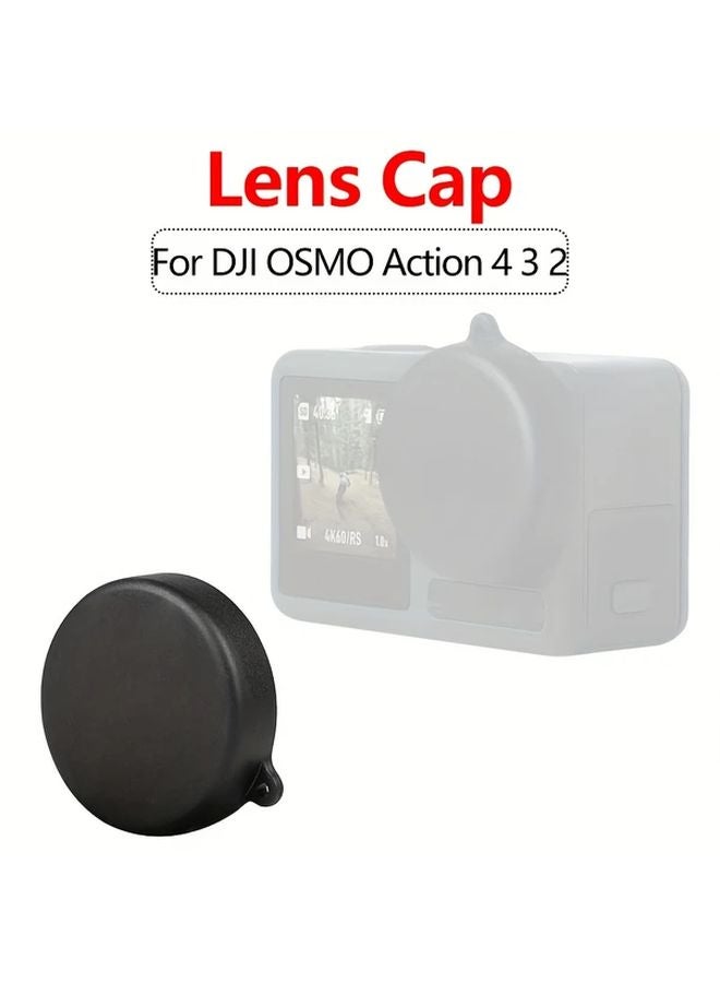 1 قطعة غطاء عدسة سيليكون واقي لإكسسوارات كاميرا DJI Action 2 و3 و4 - Image 2