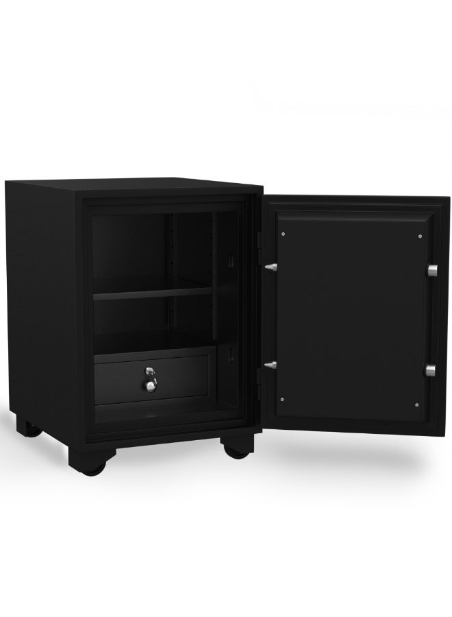 RIGID Fire Resistant Steel Safe with Dual Key Lock, 100Kg  - Image 4