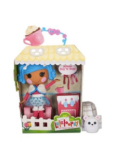Lalaloopsy Lalaloopsy Mittens Fluff 'N' Stuff 13" Doll & Pet Polar Bear - Blue Hair, Winter Outfit, House Playset - Ages 3-103  - Image 1