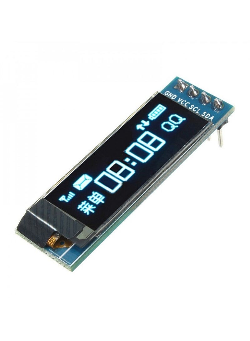 0.91-Inch OLED Display Module Compatible With Arduino Blue  - Image 1