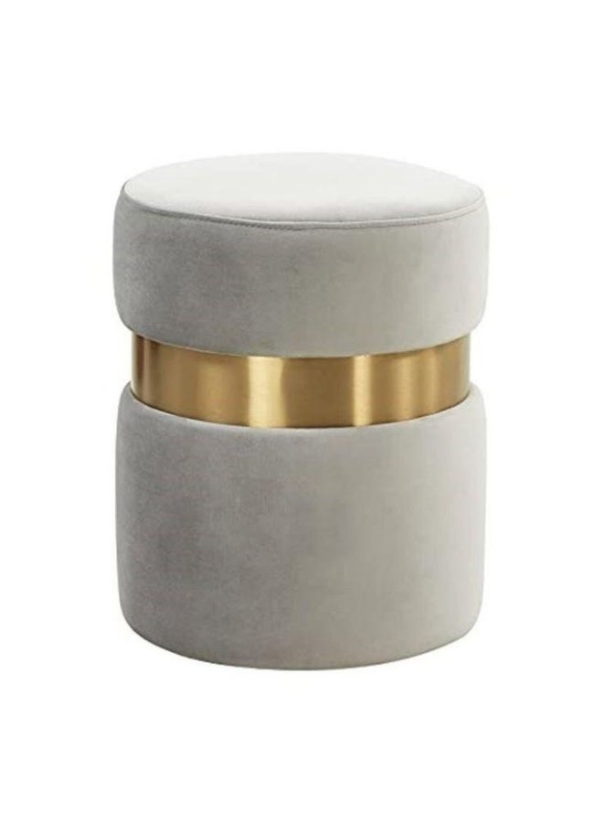 بوف فاخر بإطار فولاذي – تصميم عصري يجمع بين الراحة والمتانة لون بيج