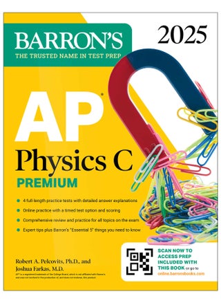 AP Physics C Premium, Eighth Edition: 4 Practice Tests + Comprehensive Review + Online Practice (2025) - pzsku/Z929A4ED021819FC7F710Z/45/_/1734526003/7c9590eb-411b-4cba-bcc2-889833f7e5e6