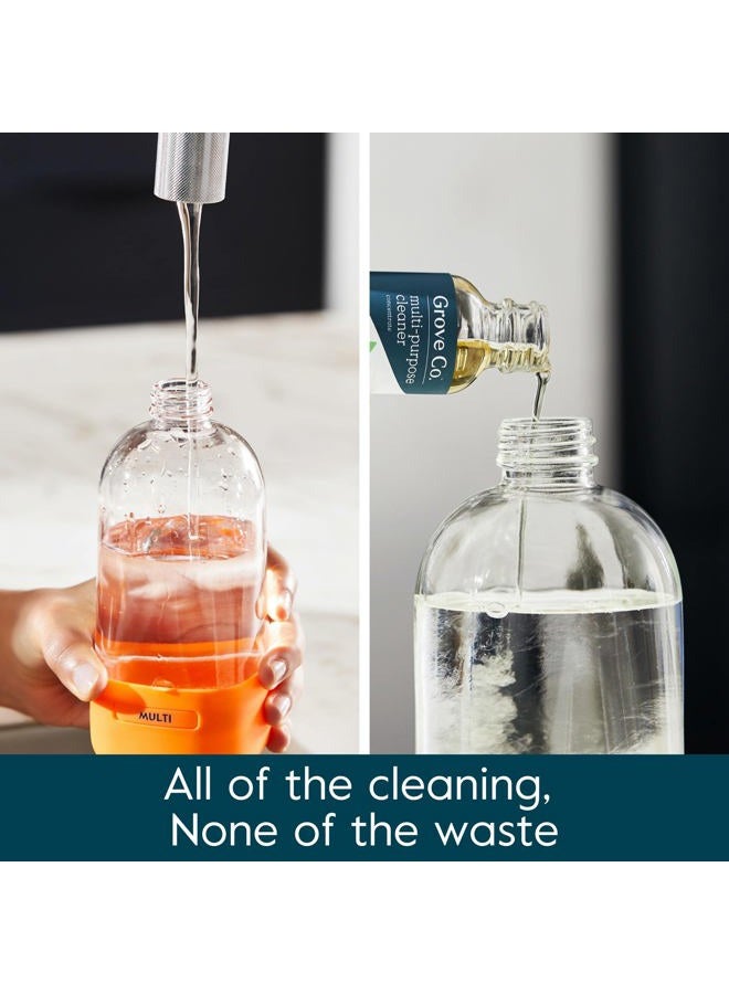 Grove Co. Multi-Purpose Cleaner, Refill Concentrate (6 x 1 Fl Oz) Plant-based Household Cleaning Supplies, Ammonia & Chlorine Free, No Plastic Waste, 3 Scent Variety Pack, Total 3 x 2 Pack Refills - Image 4