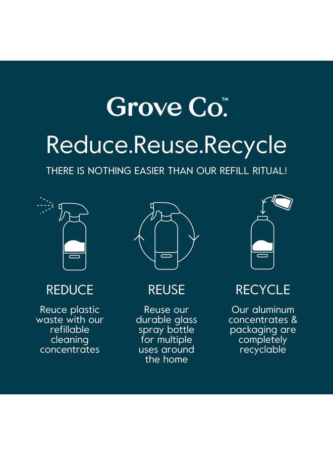 Grove Co. Multi-Purpose Cleaner, Refill Concentrate (6 x 1 Fl Oz) Plant-based Household Cleaning Supplies, Ammonia & Chlorine Free, No Plastic Waste, 3 Scent Variety Pack, Total 3 x 2 Pack Refills - Image 5