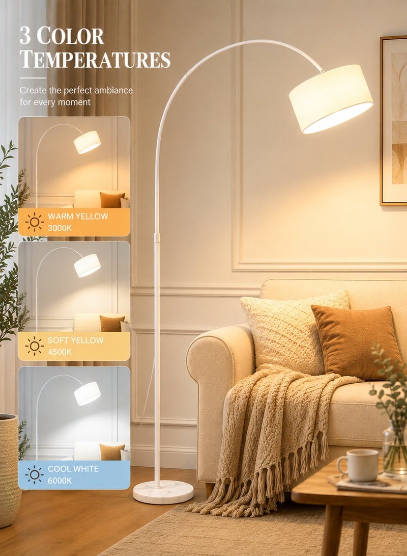 Glanfen Modern Long Floor Lamp, Tall and Long Lamp for Living Room Bedroom Adjustable Length Hanging Lamp Holder 185x90cm, LED 3 Light Colors Dimming Brightness Room Light - Image 1