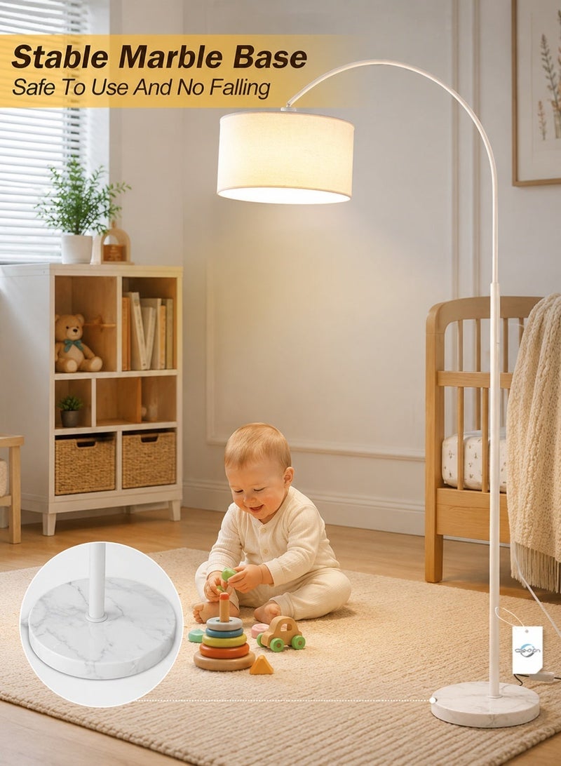 Glanfen Modern Long Floor Lamp, Tall and Long Lamp for Living Room Bedroom Adjustable Length Hanging Lamp Holder 185x90cm, LED 3 Light Colors Dimming Brightness Room Light - Image 2