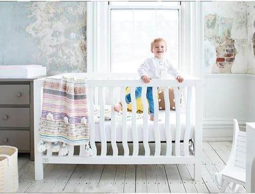 Linens Limited Box Pleated Crib Bed Skirt Premium 100% Cotton 800 Thread Count Nursery Crib Toddler Bedding Crib Bedskirt for Baby Boys or Baby Girls, (28" x 52") + 14" Drop Lenght - Sage Solid - Image 5