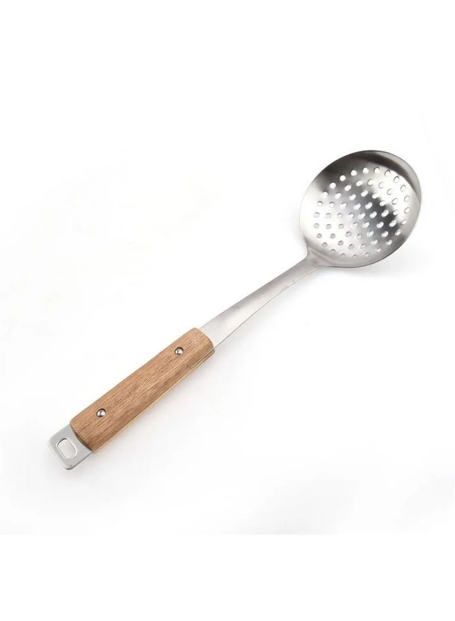 PARFAIT Stainless Steel Skimmer with Acacia Wood Handle Brown and Silver  5.8 x 11 x 36.5 cm N-C212KA0128
