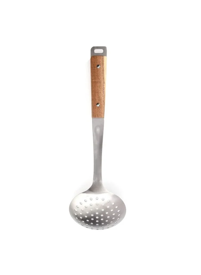 PARFAIT Stainless Steel Skimmer with Acacia Wood Handle Brown and Silver  5.8 x 11 x 36.5 cm N-C212KA0128