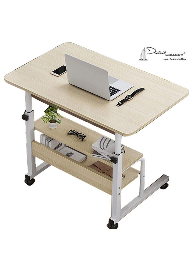 DubaiGallery Outdoor side table, small sofa, coffee table Lazy Bedside Table Mobile Laptop Table Sofa Side Laptop Notebook Desk Pc Stand Height Adjustable, Portable and Sturdy for Living Room, Bedroom and Balcony - Image 1