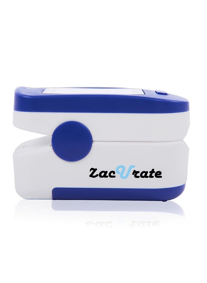 Zacurate 500BL Fingertip Pulse Oximeter Blood Oxygen Saturation Monitor with Batteries Included - Navy Blue - Image 5