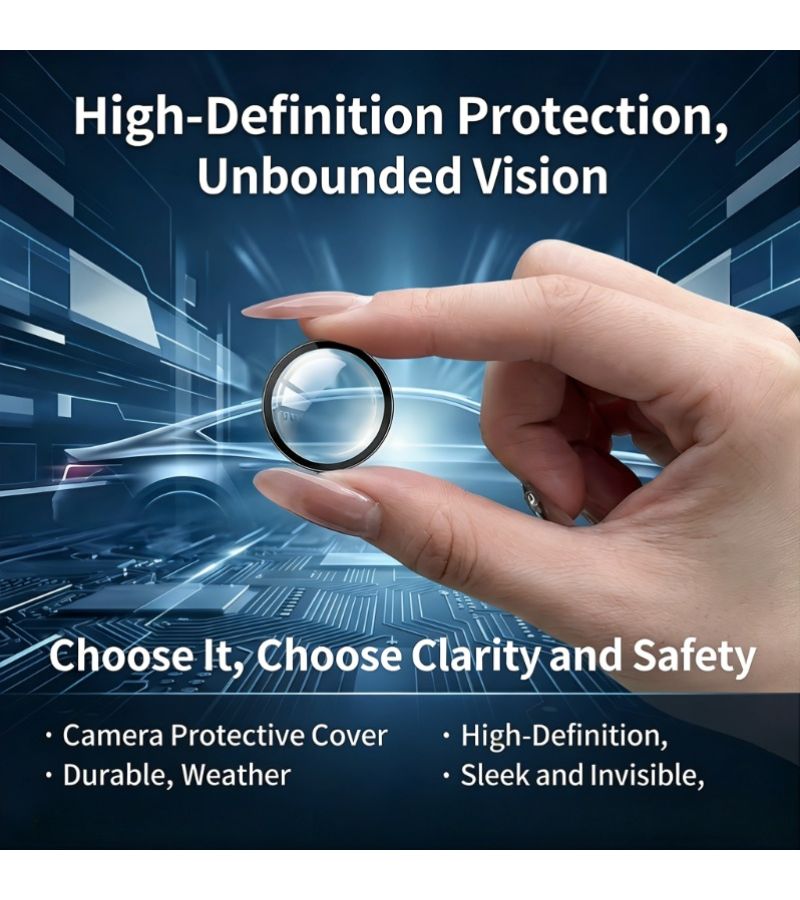4pcs High Transparency Anti Scratch Car 360 Panoramic Camera Protective Cover - Image 2