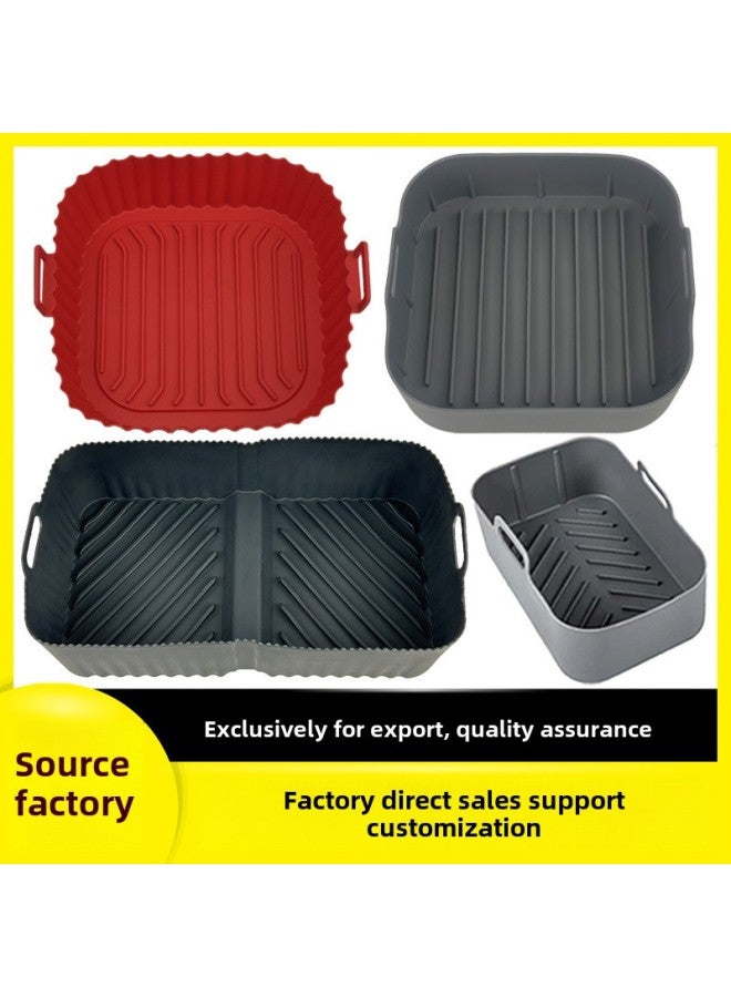 Direct Air Fryer Silicone Baking Pad Household High Temperature Food Grade Silicone Baking Pad Wholesale-Specifications:140g Round 9in Generation Wheel-Color:Pink - Image 2
