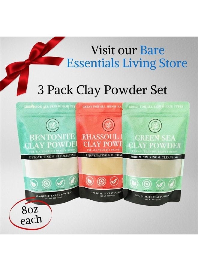 Bare Essentials Living - Bentonite Clay Powder Bulk 5lb Pounds- Cosmetic for Face, Hair, Body, Mask, Mud Bath, DIY Soap Making, Deodorant, Indian Healing Clay - Image 1