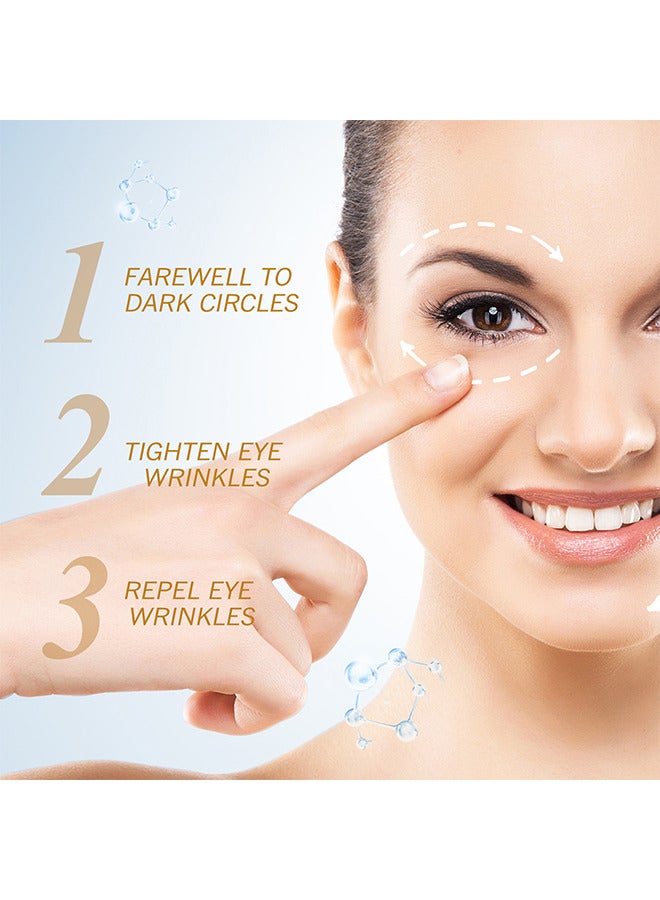 EELHOE Carnosine Eye Oil, Anti-Aging Serum For Dark Circles And Puffiness, Bags, Crows Feet, Wrinkles, With Hyaluronic Acid And Skin-Firming Peptides Eye Serum 10ML - Image 3