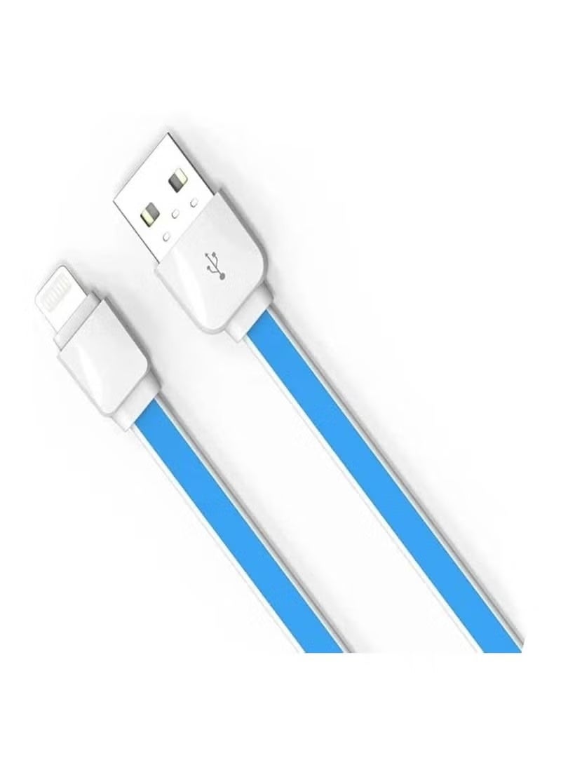LDNIO XS07 2A Flat Fast Charging & Data Cable – 1m (Lightning for iPhone) - Image 1
