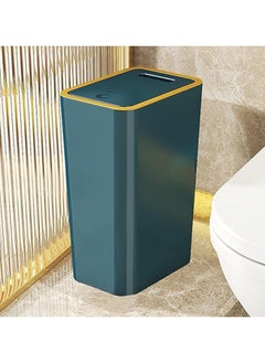 Arabest Trash Can with Lid, Garbage Can, Trashcan with Lid, Multipurpose Trash Bin with Lid, Easy Clean Wastebasket for Home, Kitchen, Bedroom, Office, Under Desk Prime, Green  - Image 1