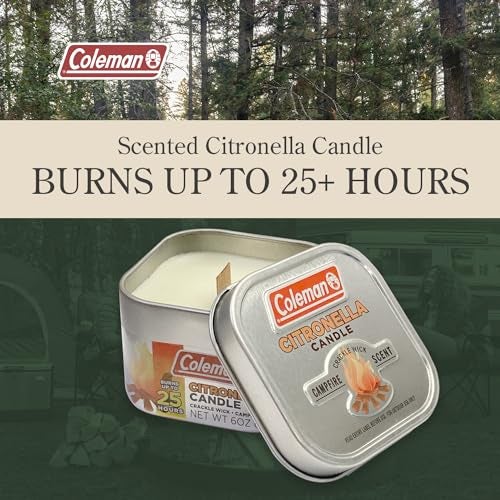 Coleman Campfire Citronella Candle with Wooden Crackle Wick - 6 oz - Image 2