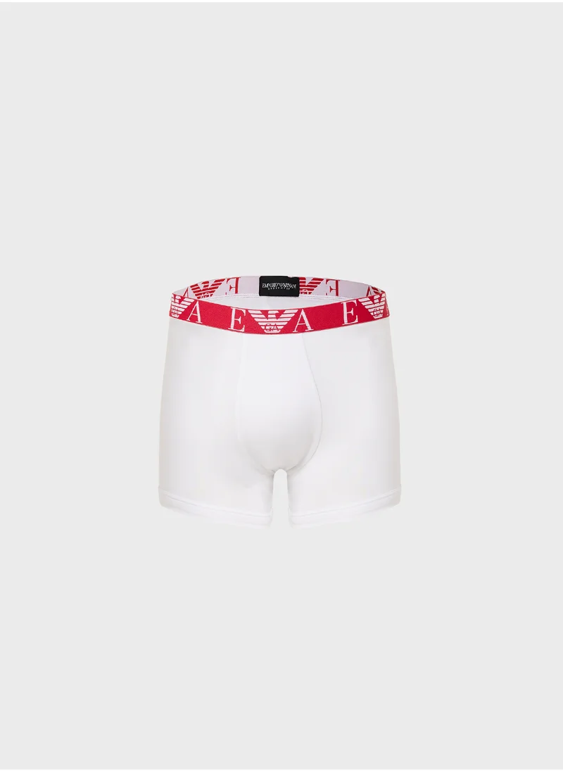 امبوريو ارماني 3 Pack Logo Band Boxers