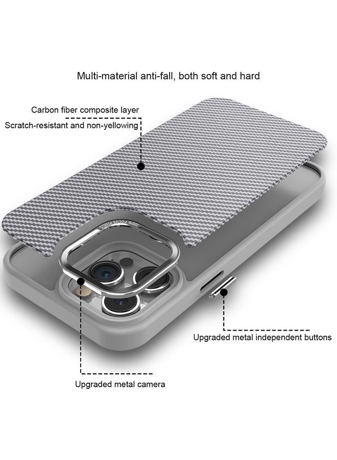 S-TOP Case For iPhone 13 Pro Max Carbon Fiber Texture MagSafe Magnetic Shockproof Phone Case - Image 2