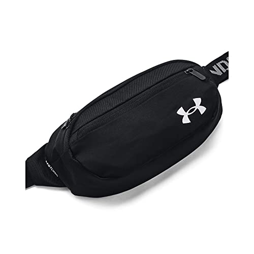UNDER ARMOUR حقيبة خصر مرنة للجنسين من أندر أرمور، سوداء (002)/عاكسة، مقاس واحد يناسب الجميع - Image 1