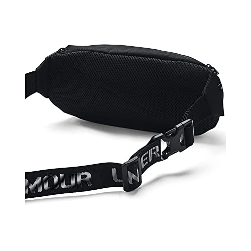 UNDER ARMOUR حقيبة خصر مرنة للجنسين من أندر أرمور، سوداء (002)/عاكسة، مقاس واحد يناسب الجميع - Image 4