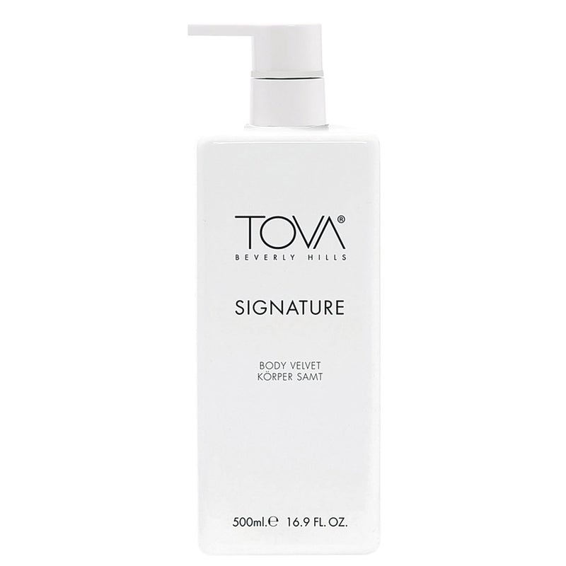 Tova Signature Body Velvet Lotion with Pump â€“ Nourishing Shea Butter Body Lotion for Women, Hydrating & Moisturizing â€“ USA-Made & Cruelty-Free â€“ 16.9 fl oz - Image 1