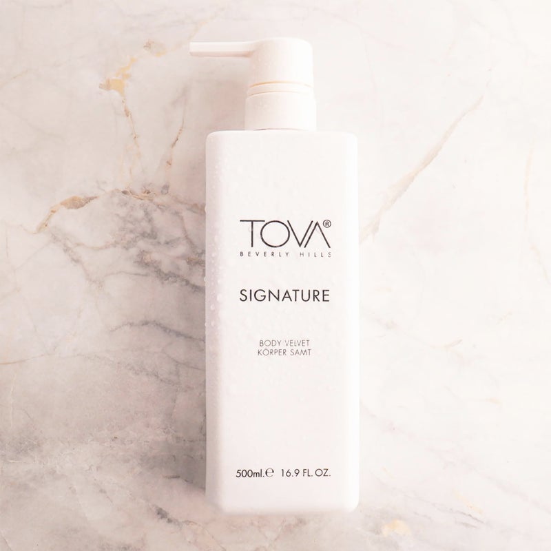 Tova Signature Body Velvet Lotion with Pump â€“ Nourishing Shea Butter Body Lotion for Women, Hydrating & Moisturizing â€“ USA-Made & Cruelty-Free â€“ 16.9 fl oz - Image 3