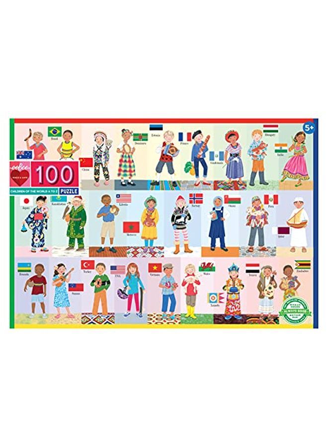 eeboo Children Of The World 100 Piece Puzzle - Image 3