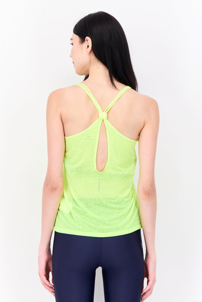 Nike Women Sportswear Fit Sleeveless Running Tank Top, Lime Green - Image 3