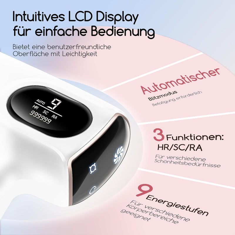 Handheld IPL Hair Removal Device, Painless, Portable, for Whole Body - Image 2