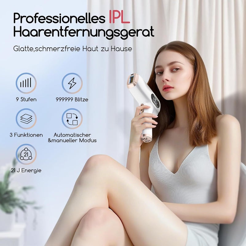 Handheld IPL Hair Removal Device, Painless, Portable, for Whole Body - Image 4