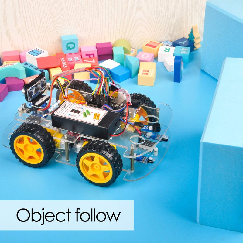 OSOYOO V2.1 Smart IOT Robot Car Kit for Arduino - Early STEM Education for Beginner and Teenager – Learn Circuit, Sensor - Get Hands-on Experience on Programming, Electronics Assembling, Robotics - Image 5