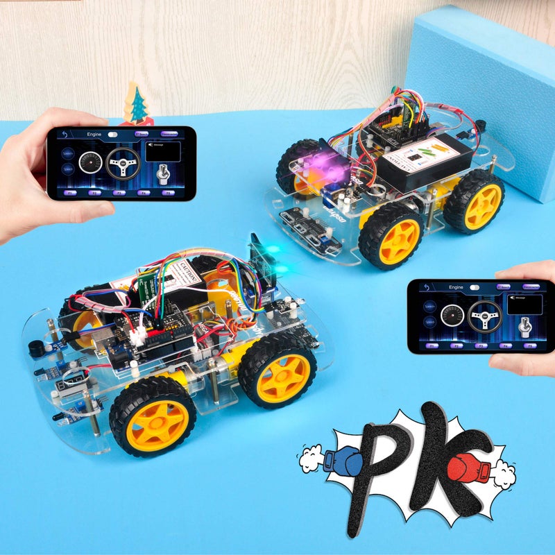OSOYOO V2.1 Smart IOT Robot Car Kit for Arduino - Early STEM Education for Beginner and Teenager – Learn Circuit, Sensor - Get Hands-on Experience on Programming, Electronics Assembling, Robotics - Image 4