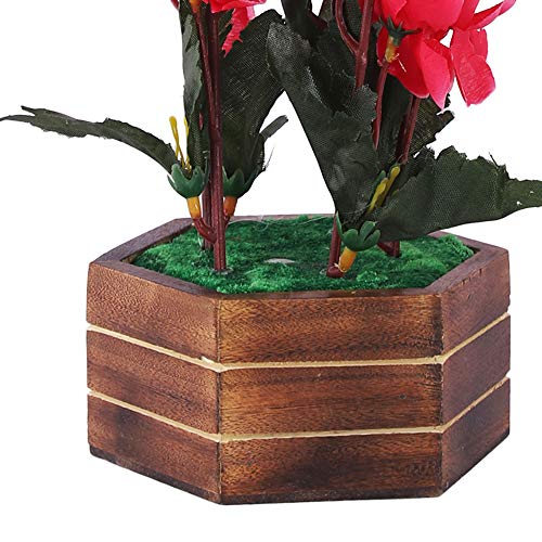 Mariner's Creation Artificial Blossom Flower Plant with Pot - Perfect for Table, Bathroom, Balcony, Bedroom, Desk, Kitchen, Living Room | Multicolor - (Medium - Pack of 1) - Image 3