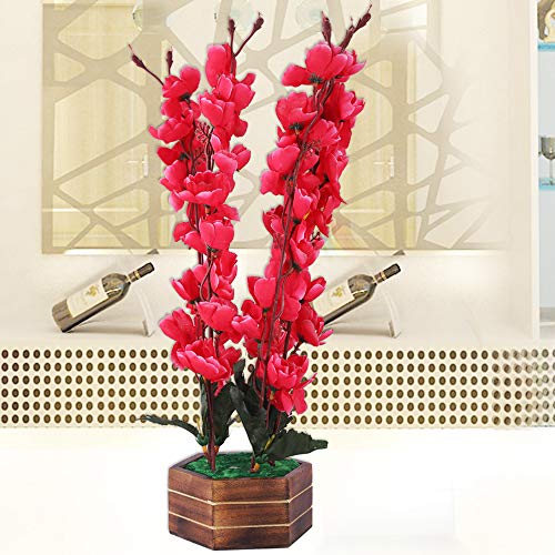 Mariner's Creation Artificial Blossom Flower Plant with Pot - Perfect for Table, Bathroom, Balcony, Bedroom, Desk, Kitchen, Living Room | Multicolor - (Medium - Pack of 1) - Image 1