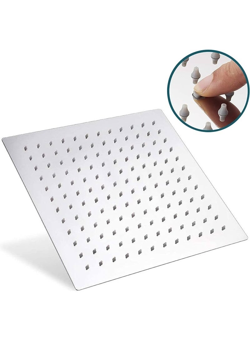 Square Shower Head 20x20 cm, Nickel Finish
